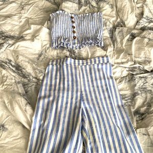 Striped beach vibe two piece